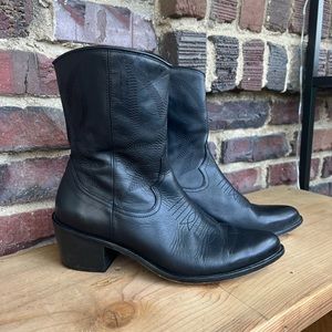 Genuine Leather Cowboy Style Boots